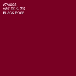 #7A0023 - Black Rose Color Image
